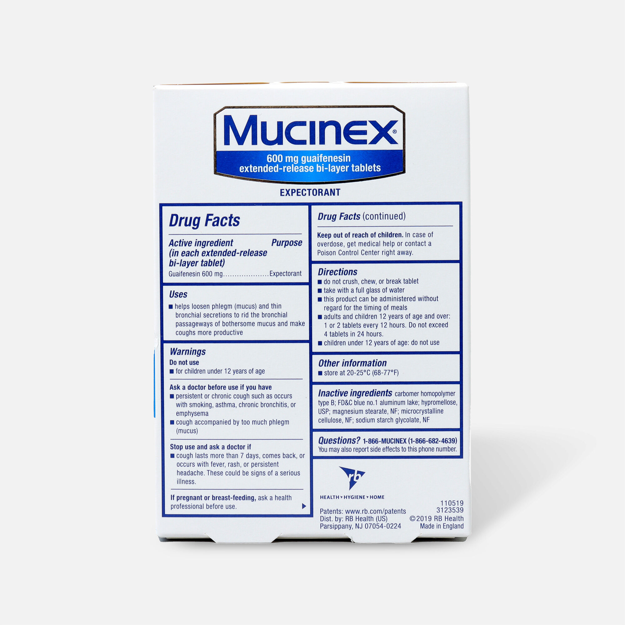 Mucinex SE Extended Release Bi-Layer Tablets, 20 ct., , large