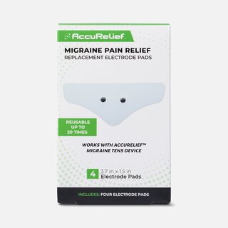 AccuRelief™ Migraine Pain Relief Replacement Electrode Pads, 4-Pack