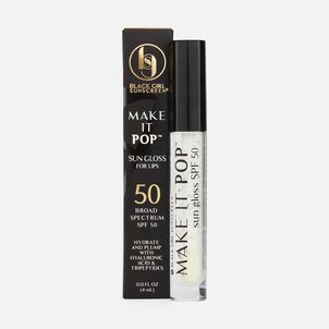 Black Girl Sunscreen Make It Pop Sungloss Sunscreen Lip Gloss, SPF 50, 0.13 fl oz.