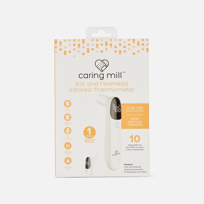 Caring Mill™ Instant Ear & Forehead Digital Thermometer, , large