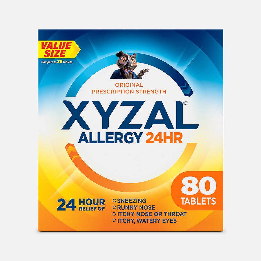 Xyzal 24 Hour Allergy Medicine, 80 ct., , large image number 0
