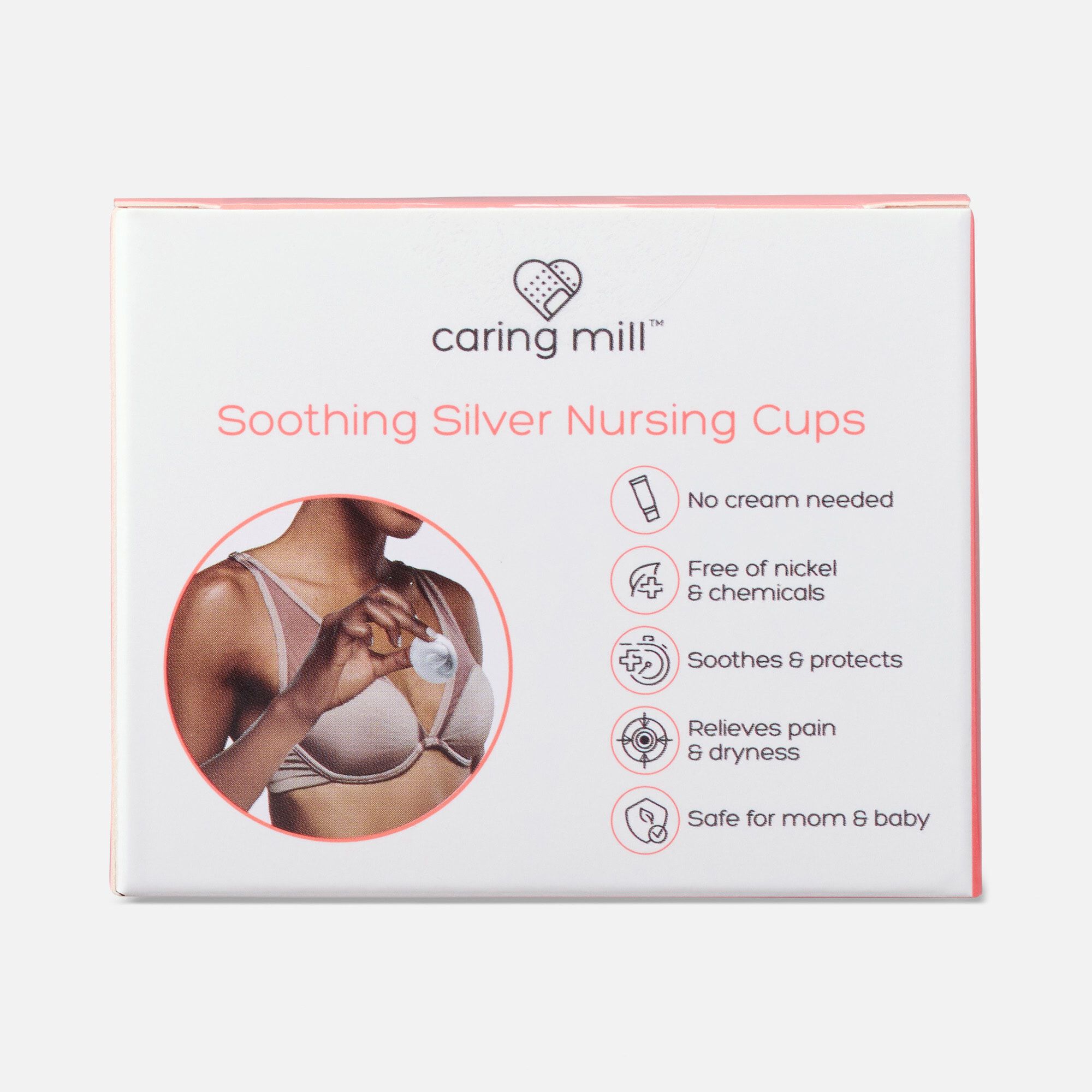 Caring Mill™ Soothing Silver Nursing Cups, , large