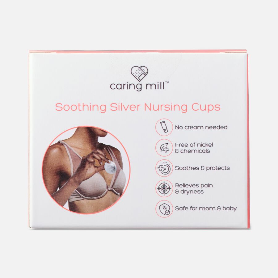 Caring Mill&trade; Soothing Silver Nursing Cups, , large image number 1