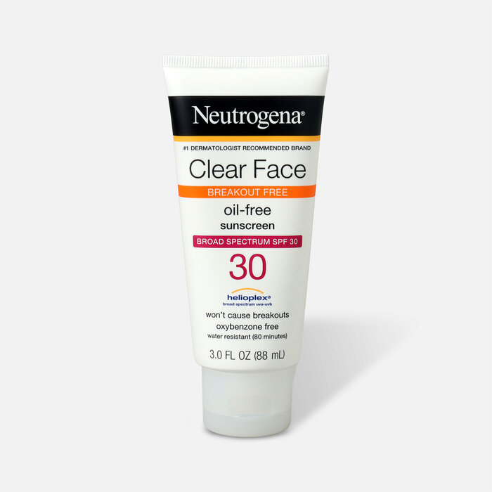 Neutrogena Clear Face Liquid Sunscreen Lotion SPF 30 - 3 fl oz., , large