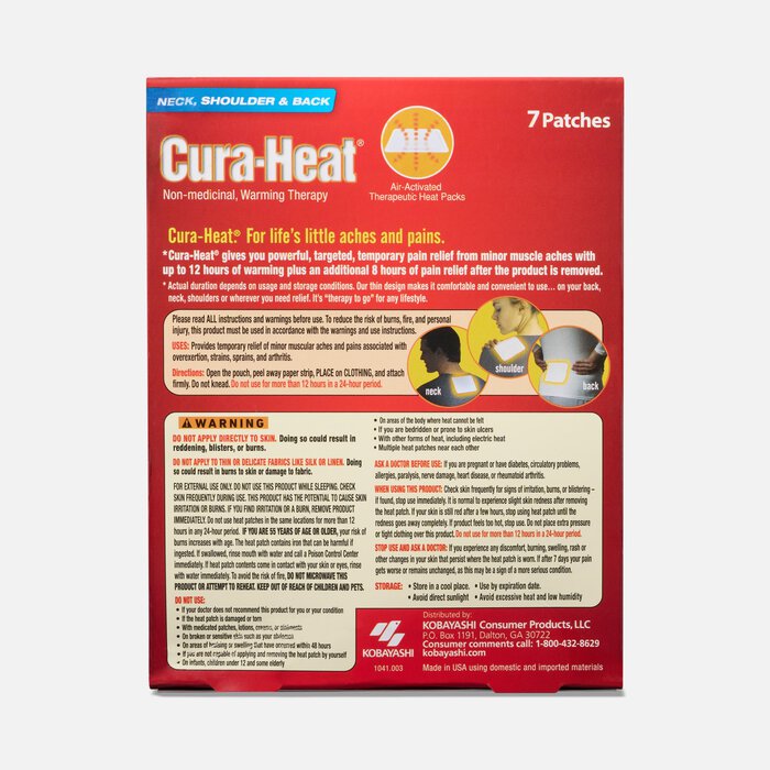 Cura-Heat Therapeutic HeatPacks for Back, Shoulder, and Neck Pain, 7 ct., , large