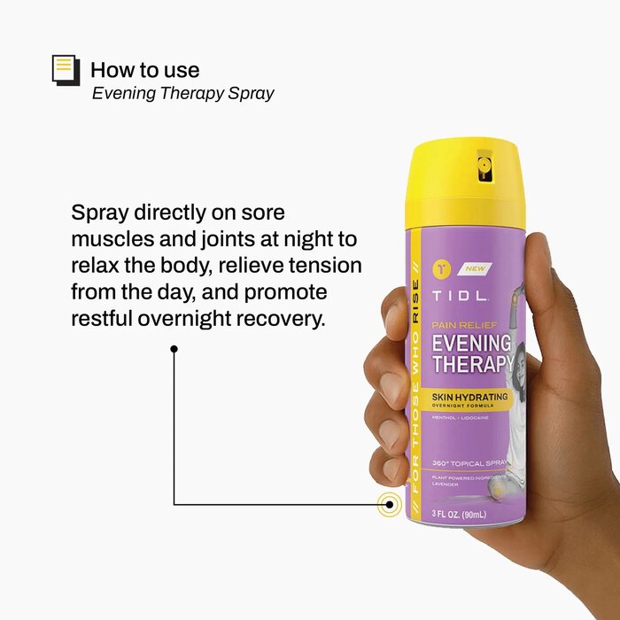 TIDL Evening Therapy Pain Relief Spray, Lavender, 3 oz., , large
