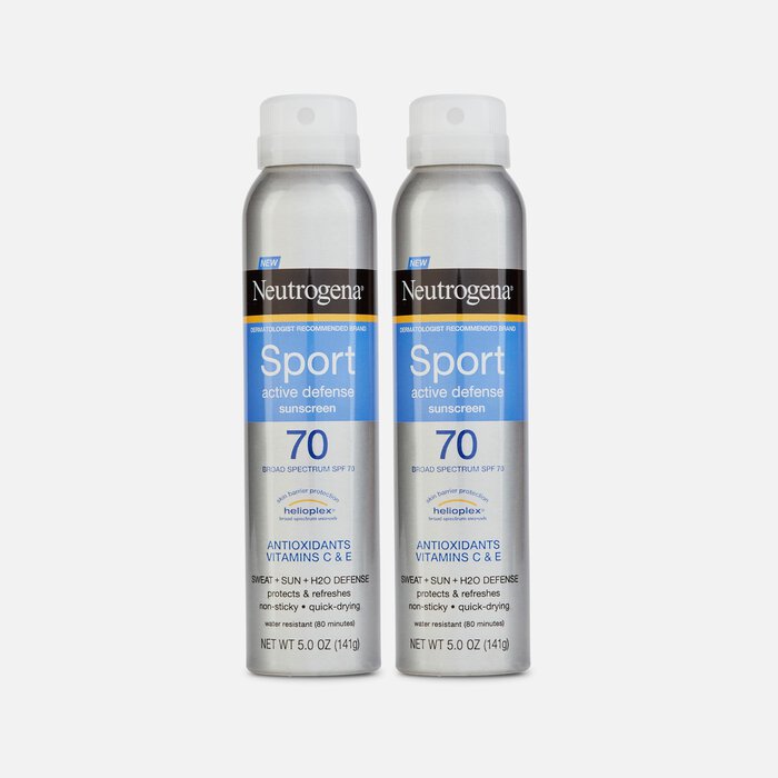 Neutrogena Sport Body Sunscreen Spray, SPF 70, 5 oz. (2-Pack), , large