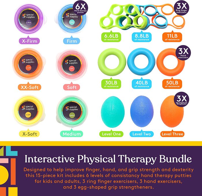 Special Supplies Physical Therapy Putty Kit, , large