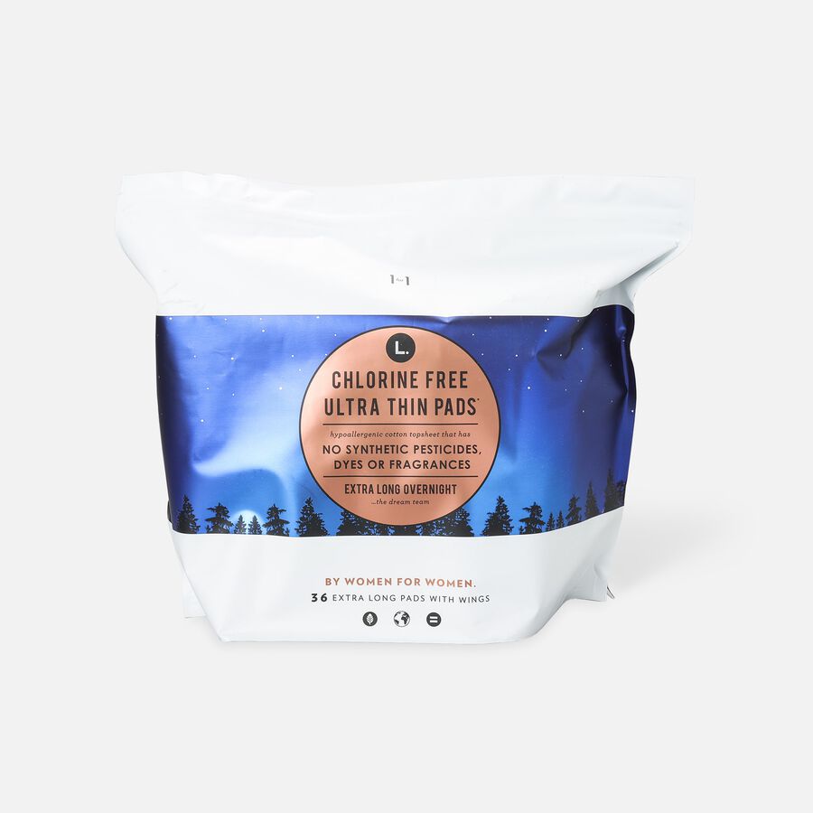 L. Chlorine Free Ultra Thin Pads, Organic Cotton, , large image number 2