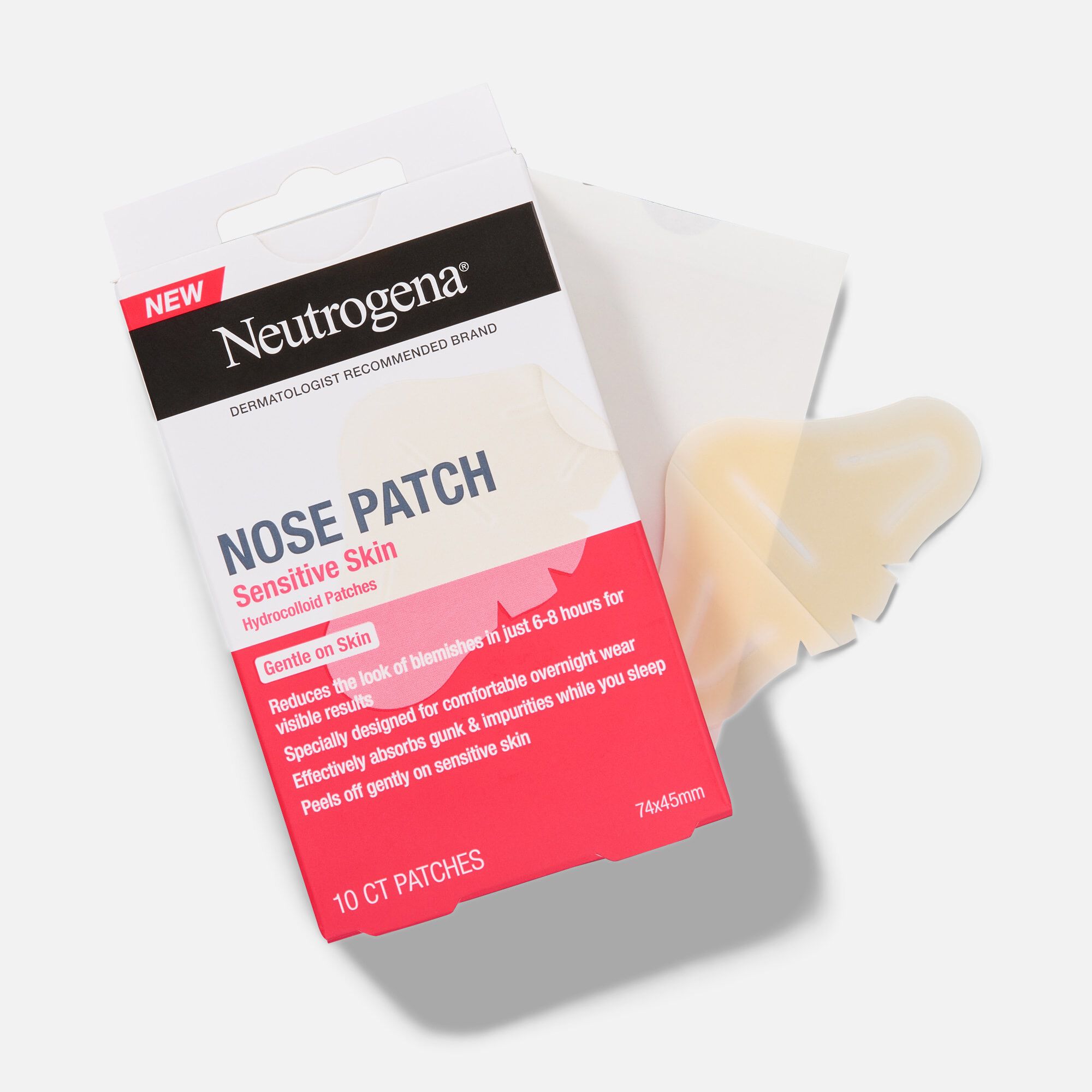 Neutrogena Sensitive Skin Acne Nose Patch, 10 ct., , large