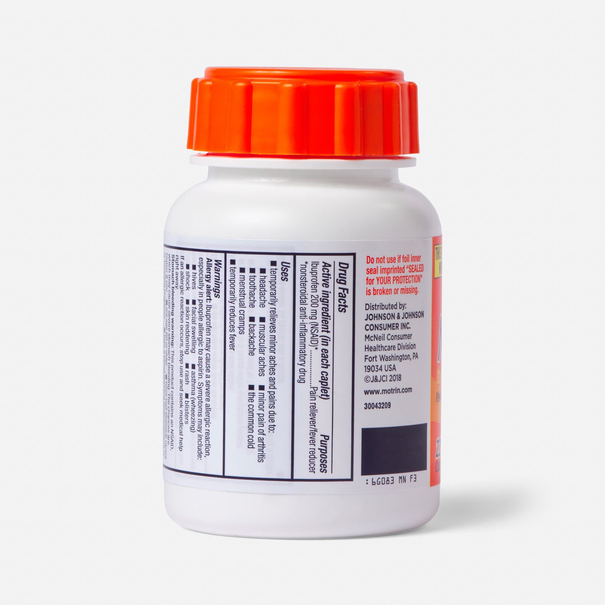 Motrin IB Pain Reliever and Fever Reducer Coated Caplets, , large