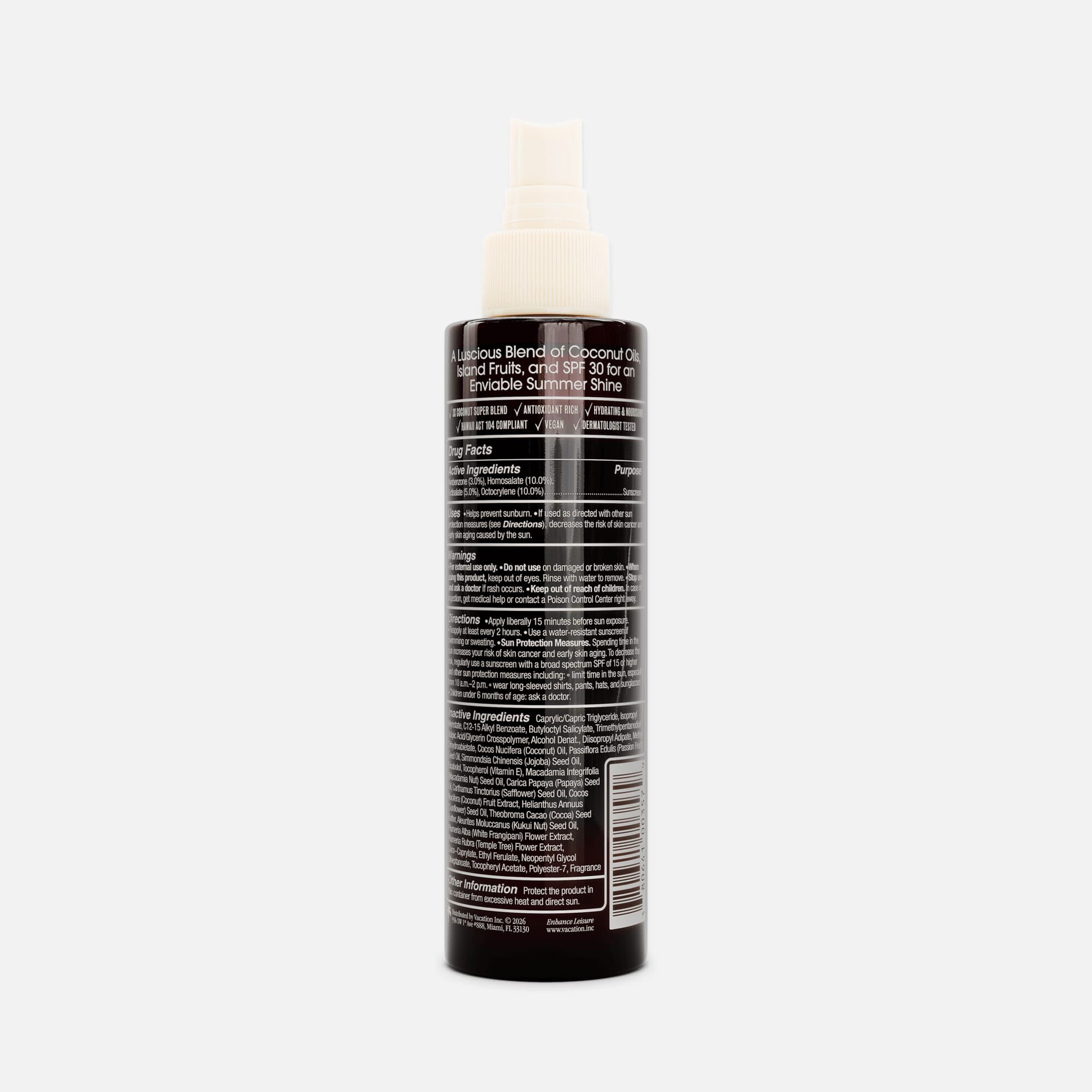 Vacation Original Coconut Oil Spray SPF 15, 5 fl. oz., , large