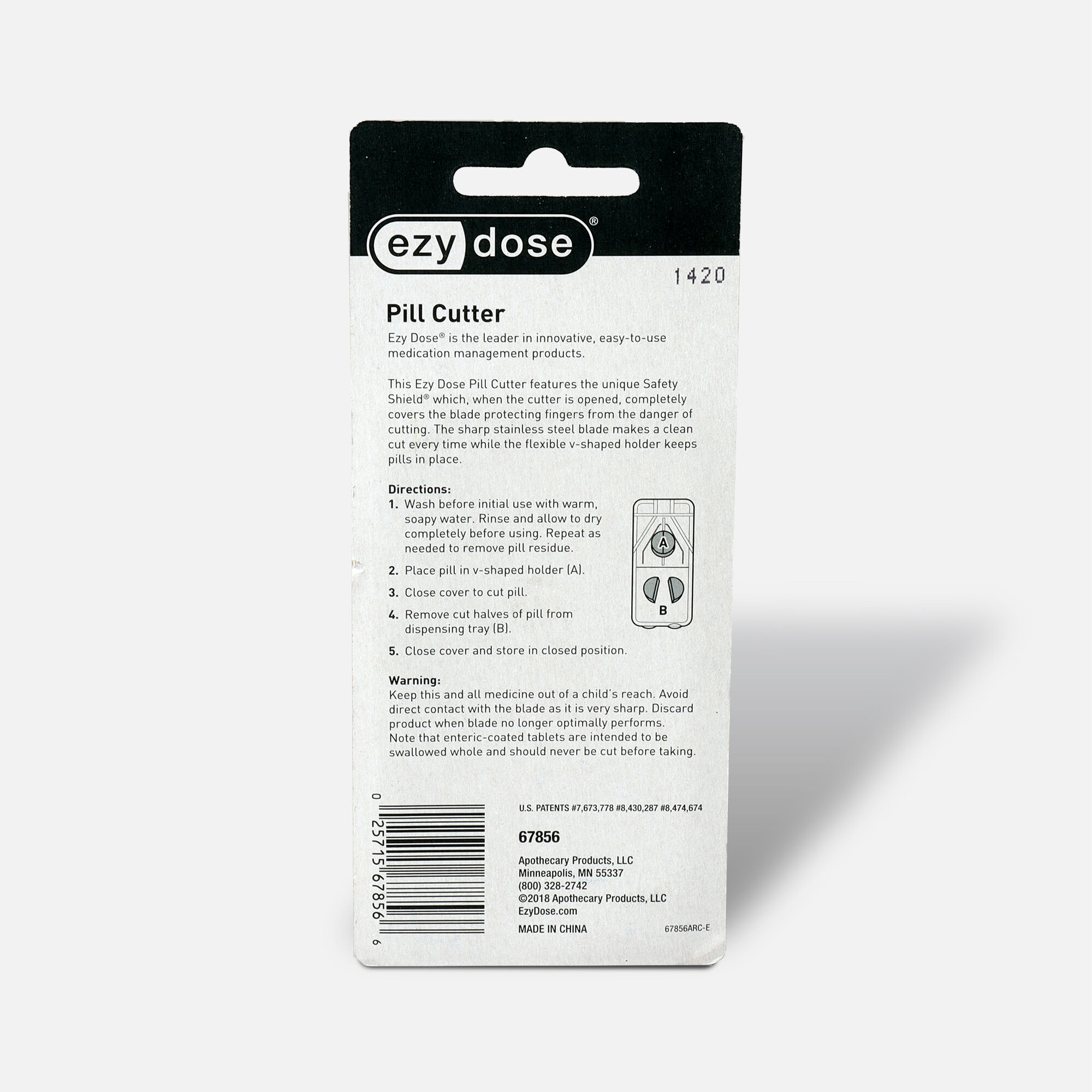 EZY Dose Pill Cutter with Safety Shield, , large