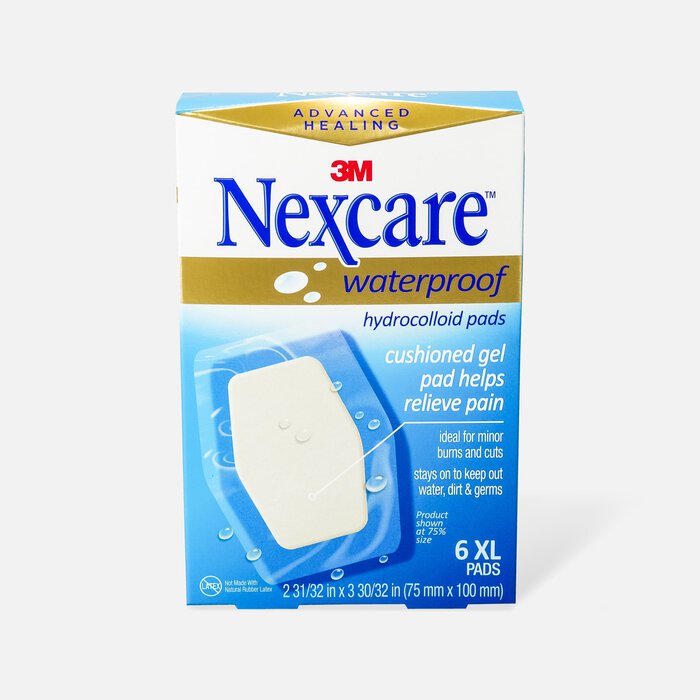 Nexcare Advanced Healing Waterproof Hydrocolloid Pads, XL - 6 ct., , large