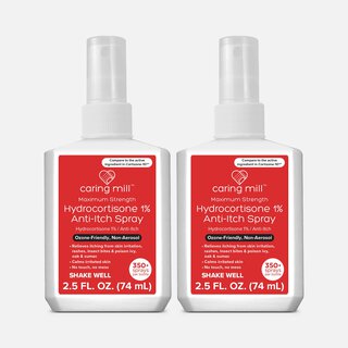 Caring Mill Hydrocortisone Spray, 2.5 oz. (2 pack)