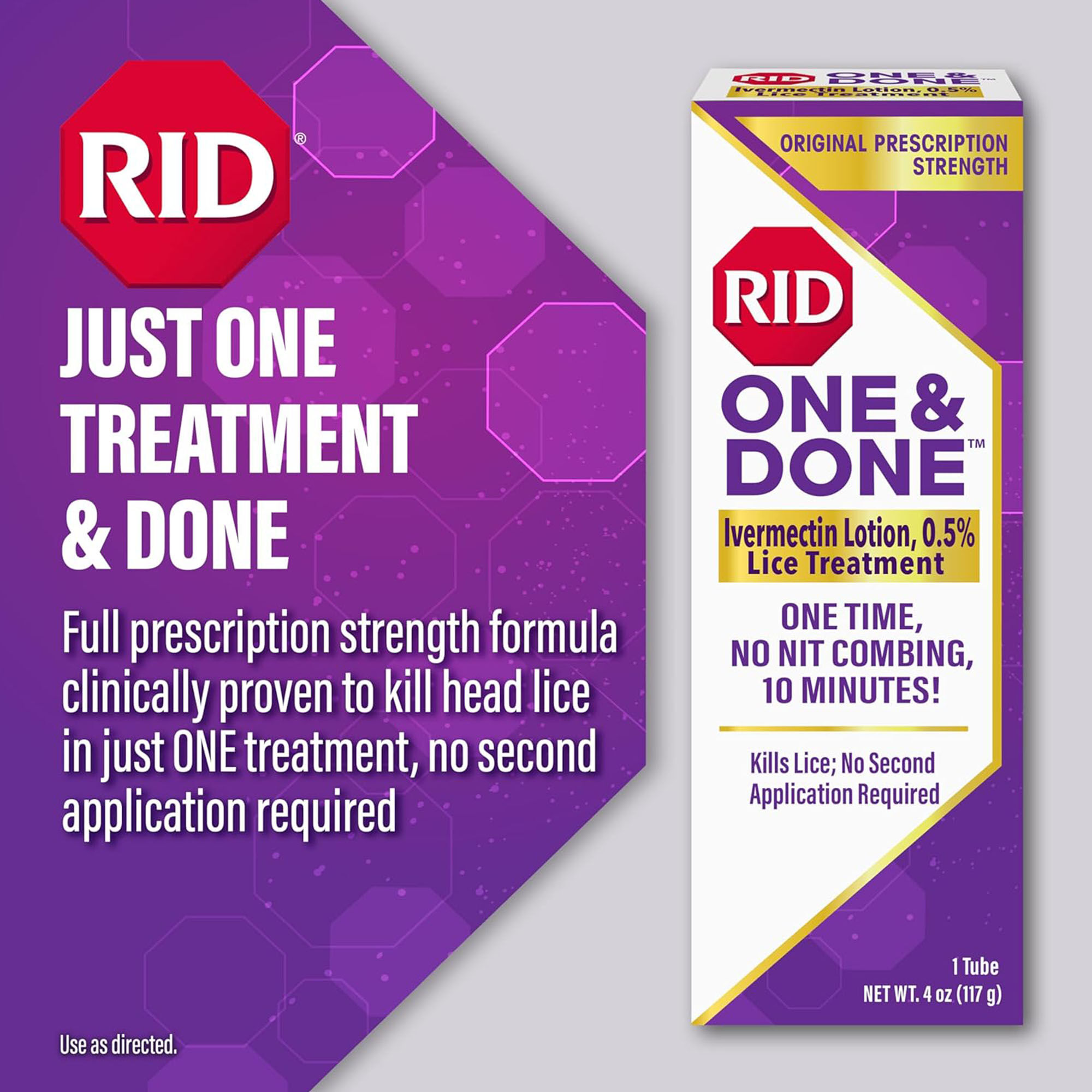 RID ONE & DONE Lice Treatment, 4 oz., , large