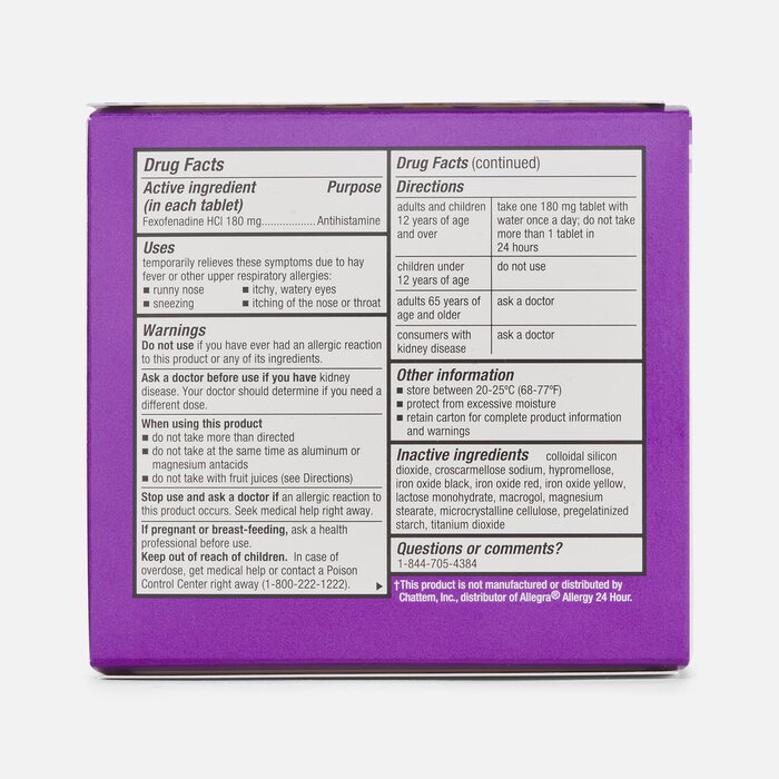 Caring Mill™ Fexofenadine Tablet, 24 hour, 90 ct., , large