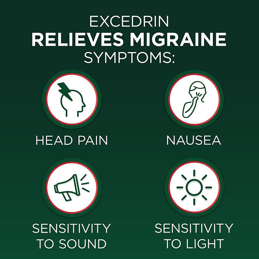 Excedrin Migraine Extra Strength Caplets, 200 ct., , large image number 3