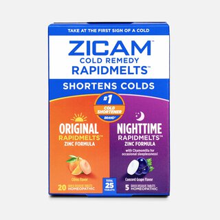 Zicam Cold Remedy Rapidmelts Original and Nighttime Combo Tablets, 25 ct.