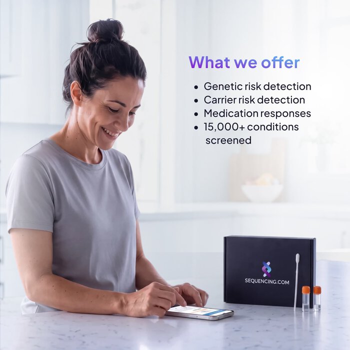 Sequencing® Comprehensive Health Screen Whole Genome Test, , large
