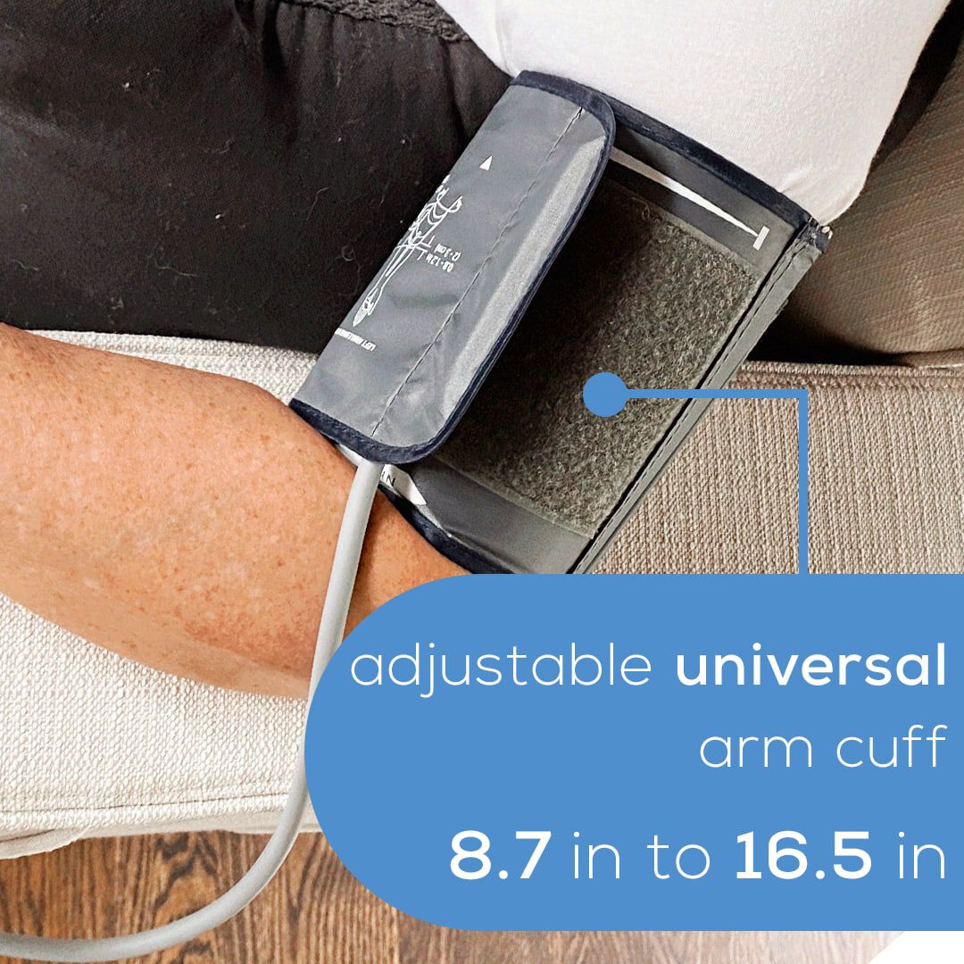 Caring Mill™ Upper Arm Digital Blood Pressure Monitor with Adjustable Cuff, , large