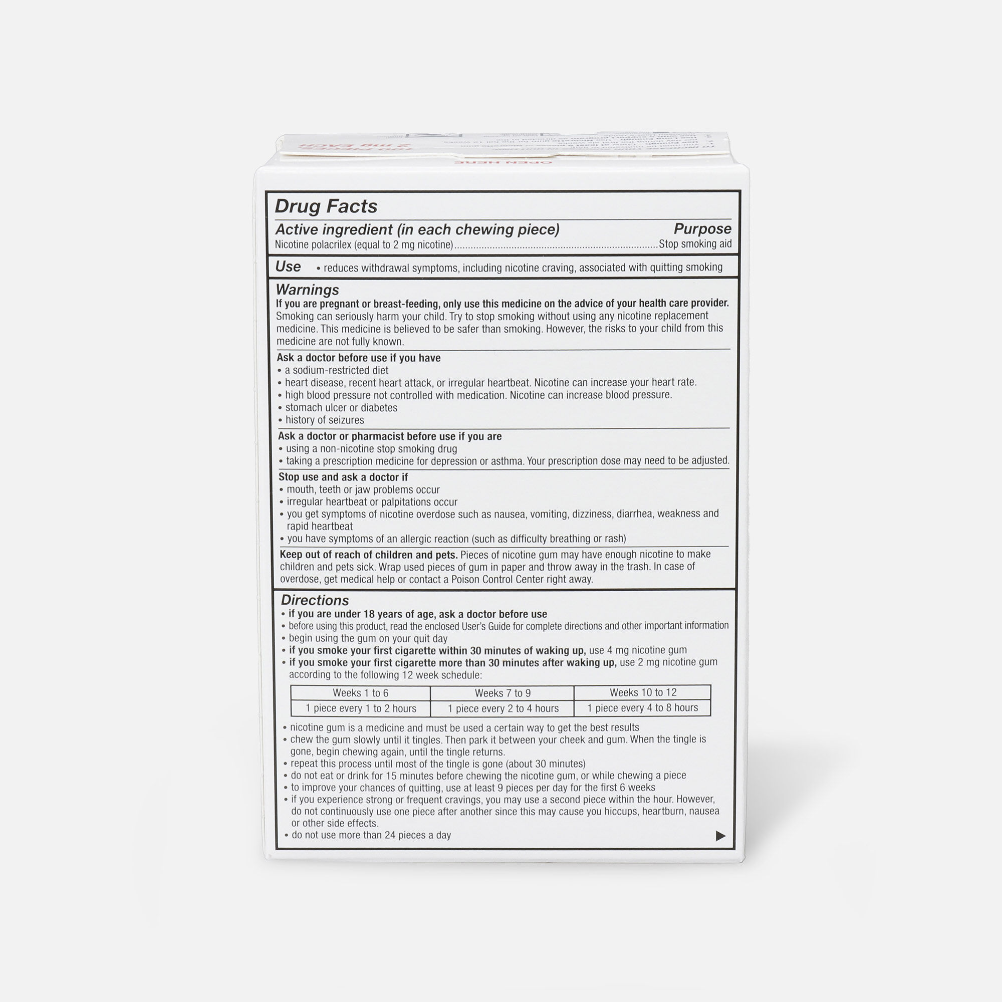 Nicorette Nicotine Gum, Fruit Chill, 2mg, 100 ct., , large