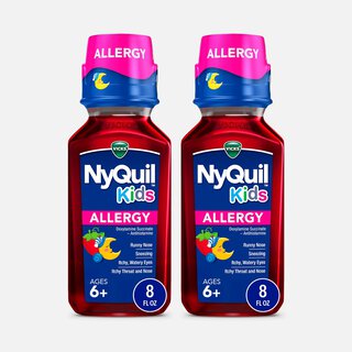 NyQuil Kids Allergy Solution, Berry, 8 fl oz. (2-Pack)