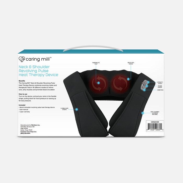 Caring Mill™ Neck and Shoulder Revolving Pulse Heat Therapy Device, , large