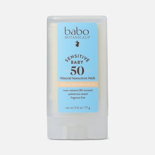 Babo Botanicals Baby Face Mineral Sunscreen Stick, SPF 50, .6 oz.
