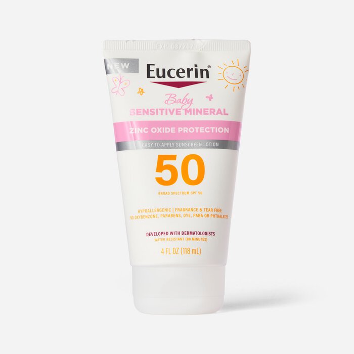 Eucerin Sun Sensitive Mineral Baby Lotion - SPF 50, 4 fl oz., , large