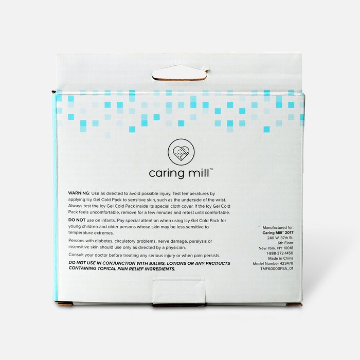 Caring Mill™ Icy Gel Cold Pack with Holster - 11" x 6", , large
