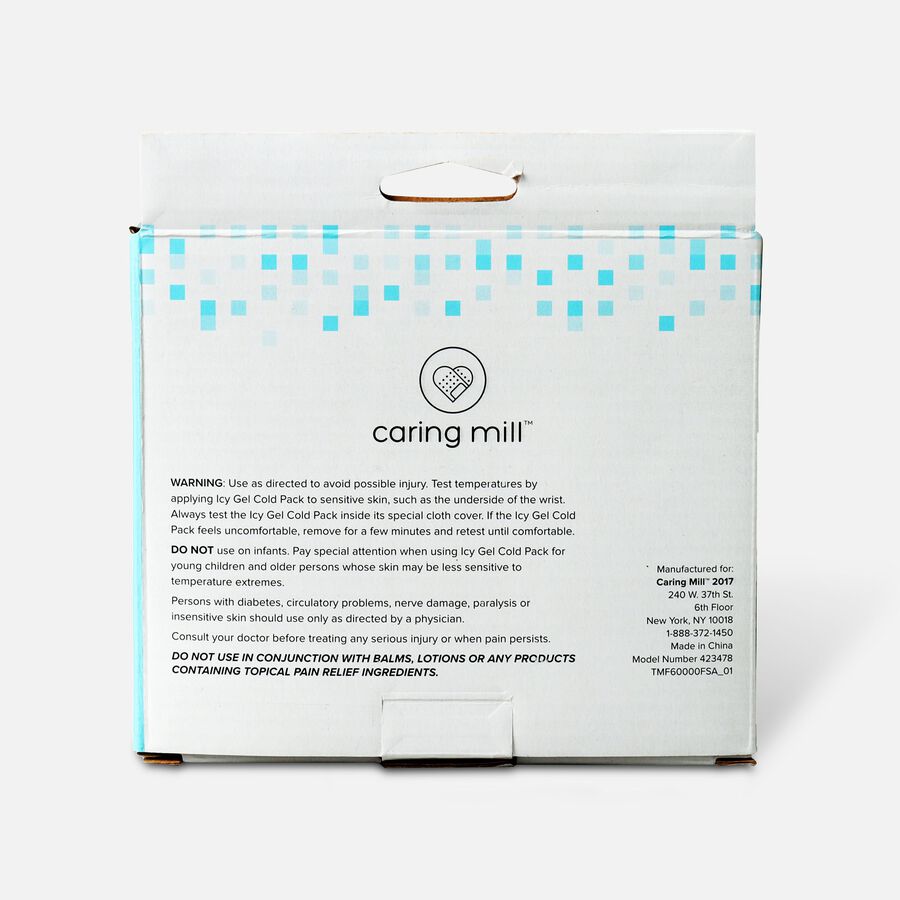 Caring Mill™ Icy Gel Cold Pack with Holster - 11" x 6", , large image number 1