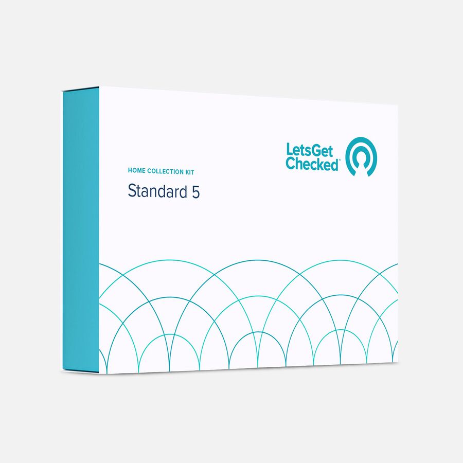 Standard 5 by LetsGetChecked | Chlamydia, Gonorrhea, Trichomoniasis, HIV, & Syphilis Screening, , large image number 0