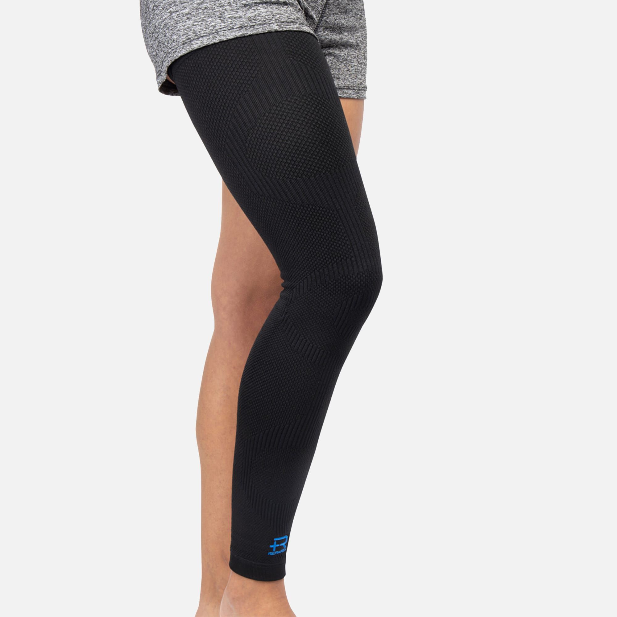 Reparel Leg Sleeve, Black, , large