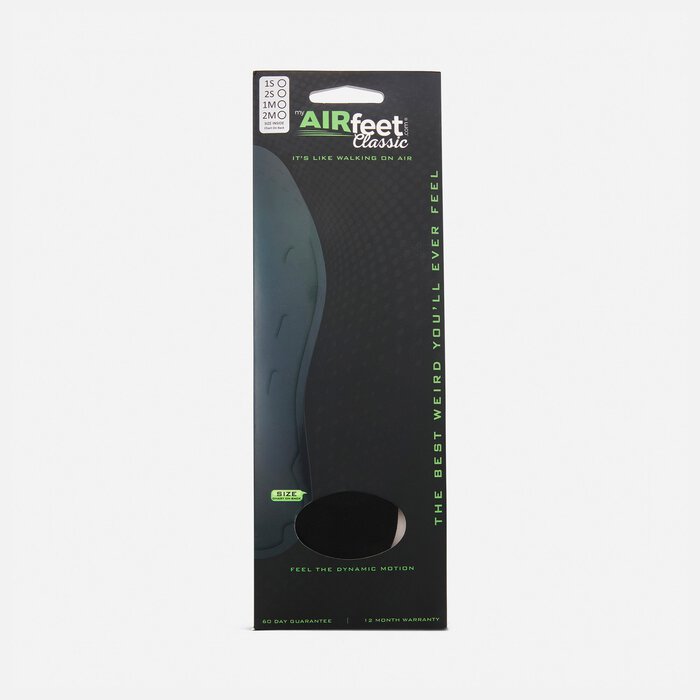 AirFeet CLASSIC Black Insoles, Size 1X (M 11-12.5; W 13-15), Pair, , large
