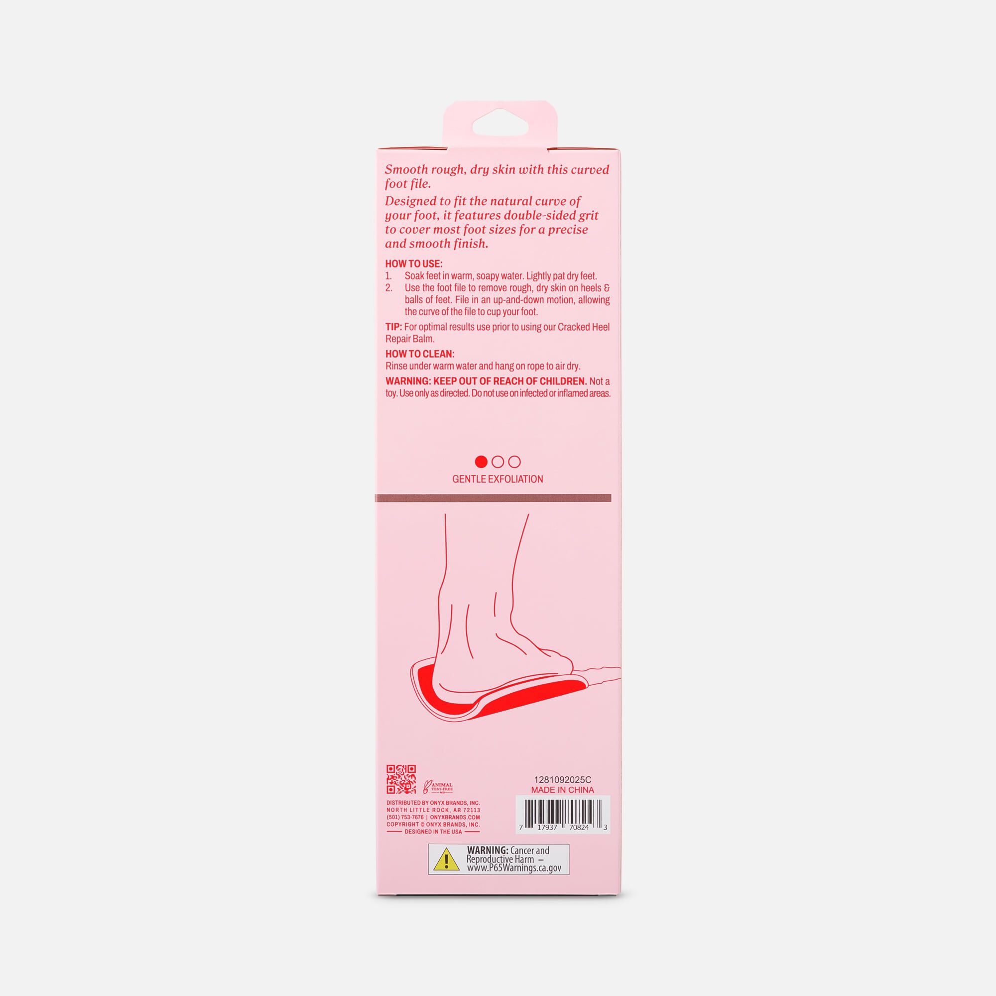 ONYX Professional Smooth Curve XL Foot File, , large