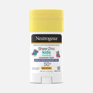 Neutrogena Sheer Zinc Kids Mineral Sunscreen Stick, SPF 50+, 1.5 oz.