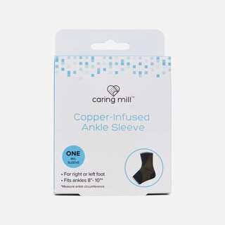 Caring Mill™ Copper-Infused Ankle Brace Compression Sleeve, M/L