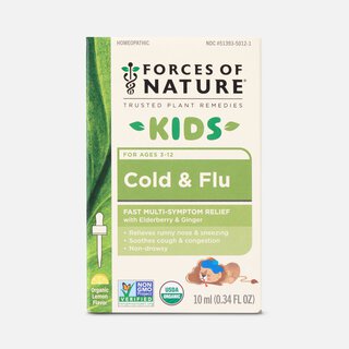 Forces of Nature Cold & Flu for Kids Sublingual Drops, Lemon, 10ml