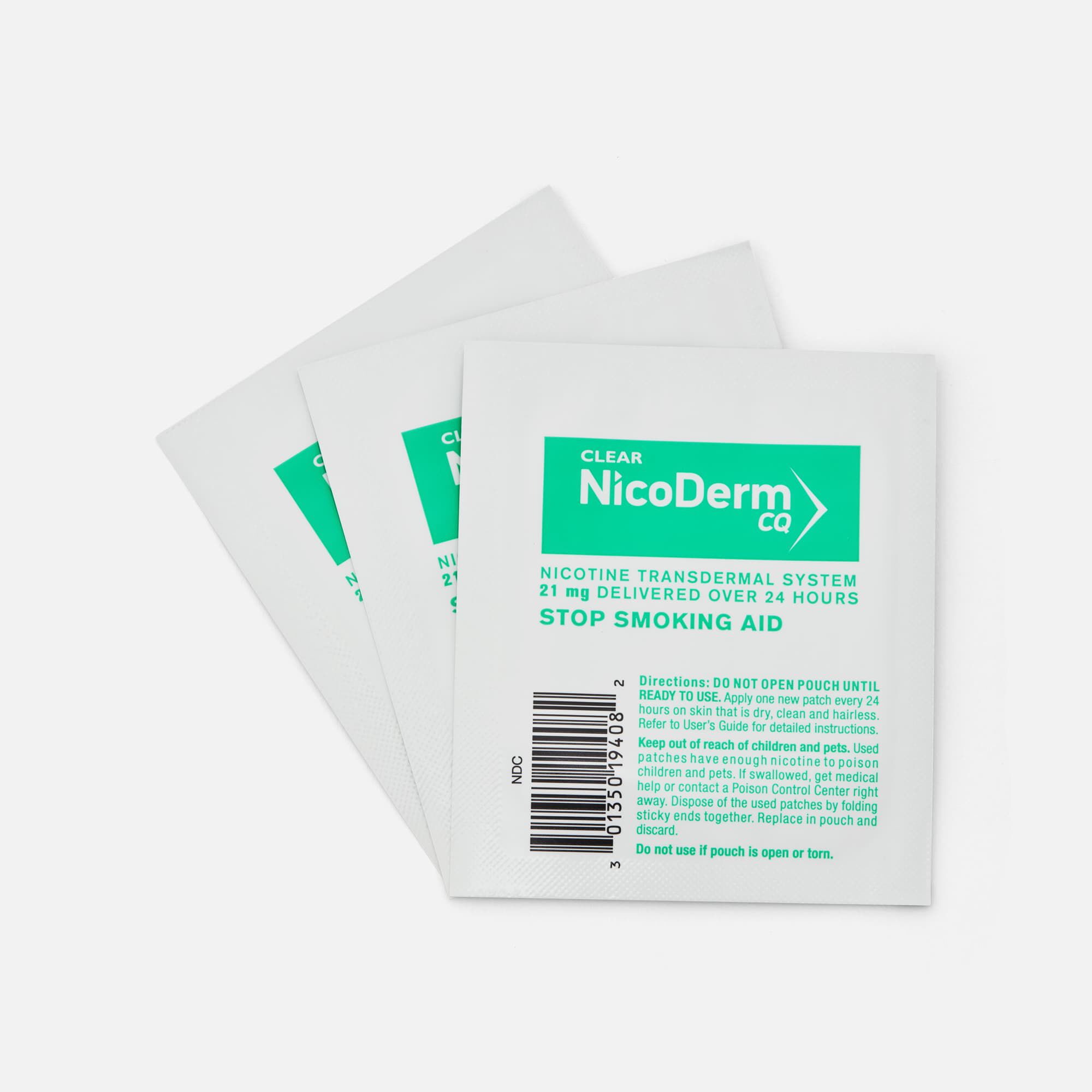 NicoDerm CQ Step 1 Clear Nicotine Patches, 21mg, 14 ct., , large