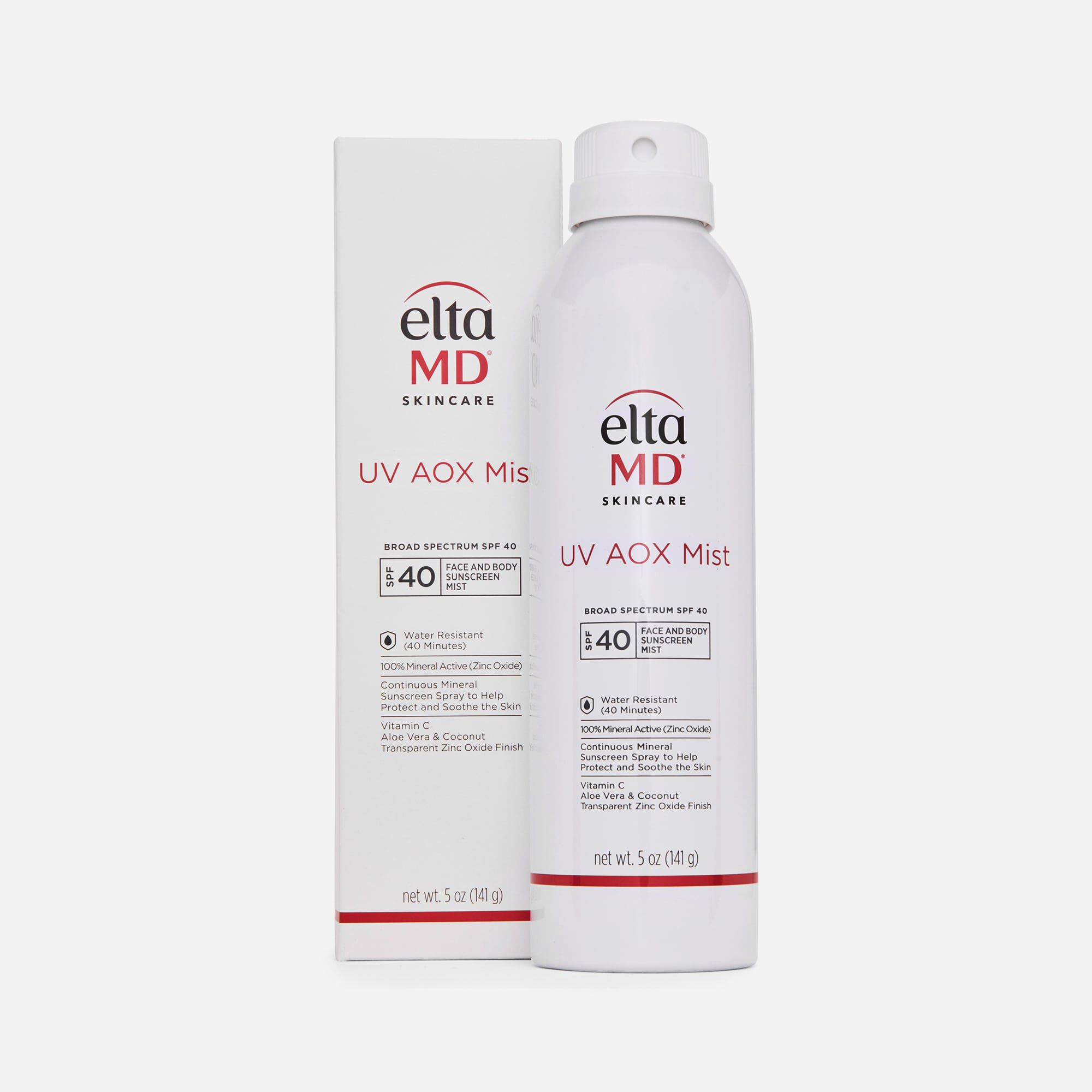 EltaMD UV AOX Mist Broad-Spectrum Mineral Face & Body Sunscreen Spray, SPF 40, 5 oz., , large