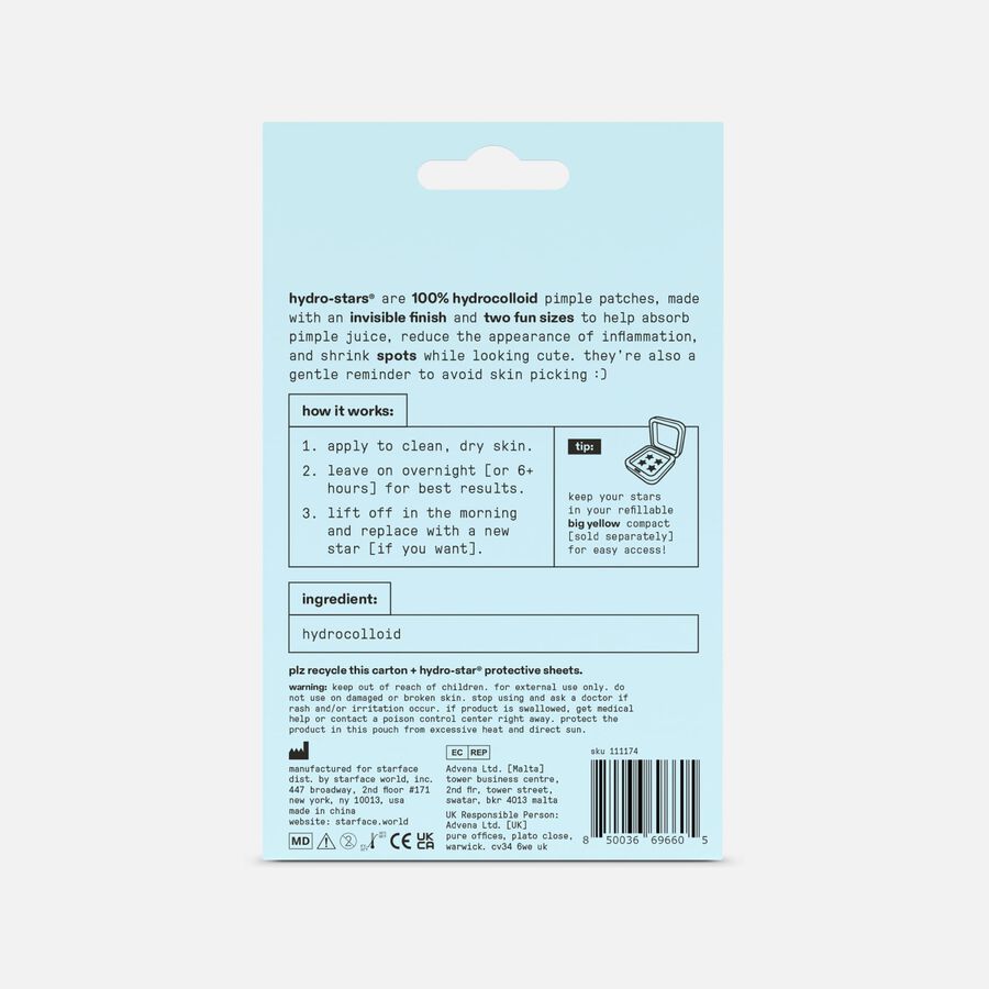 Starface Hydro-Star Clear Pimple Patches, 32 ct., , large image number 1