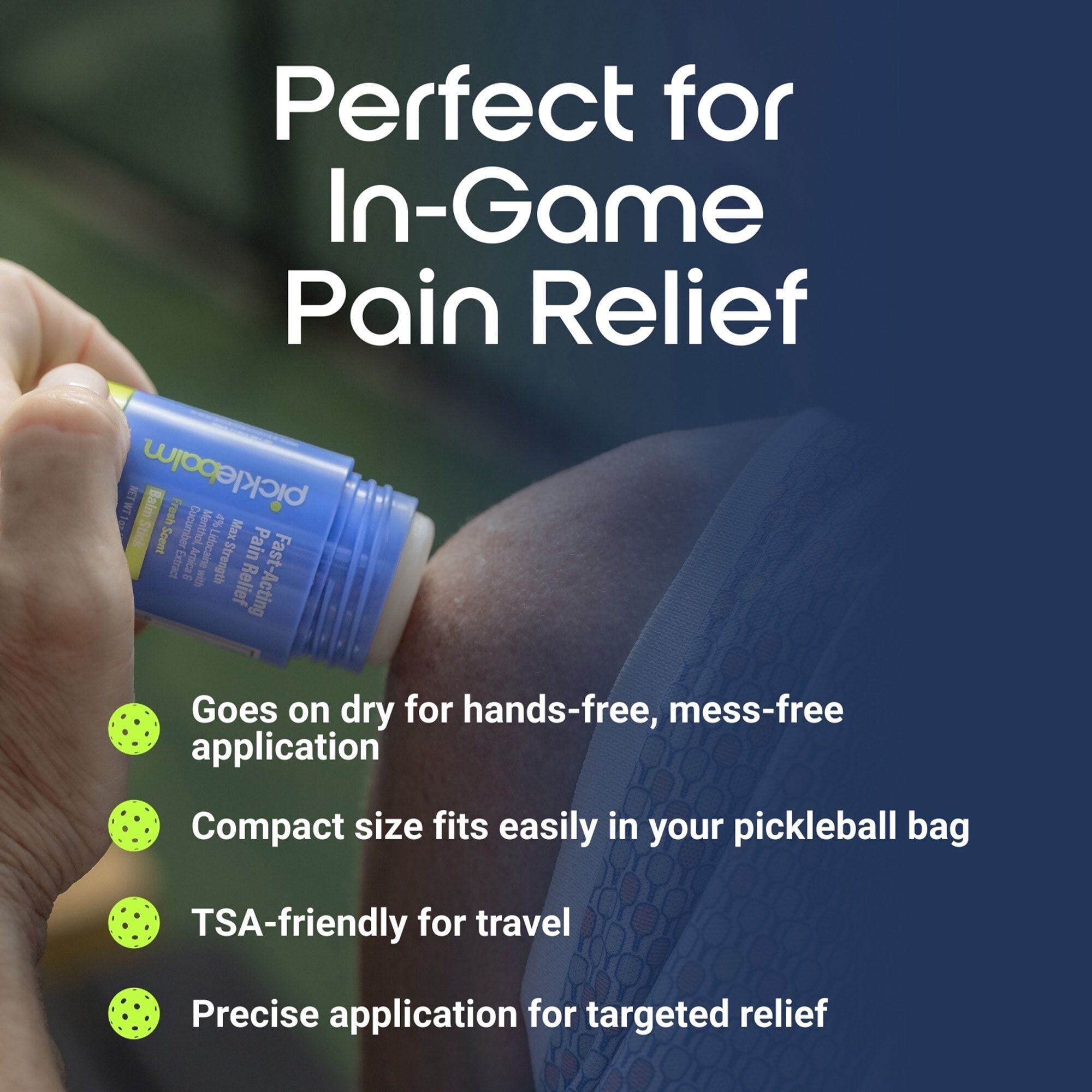 Picklebalm Balm Stick With Lidocaine, Menthol, Arnica, & Cucumber Seed, 1 oz., , large