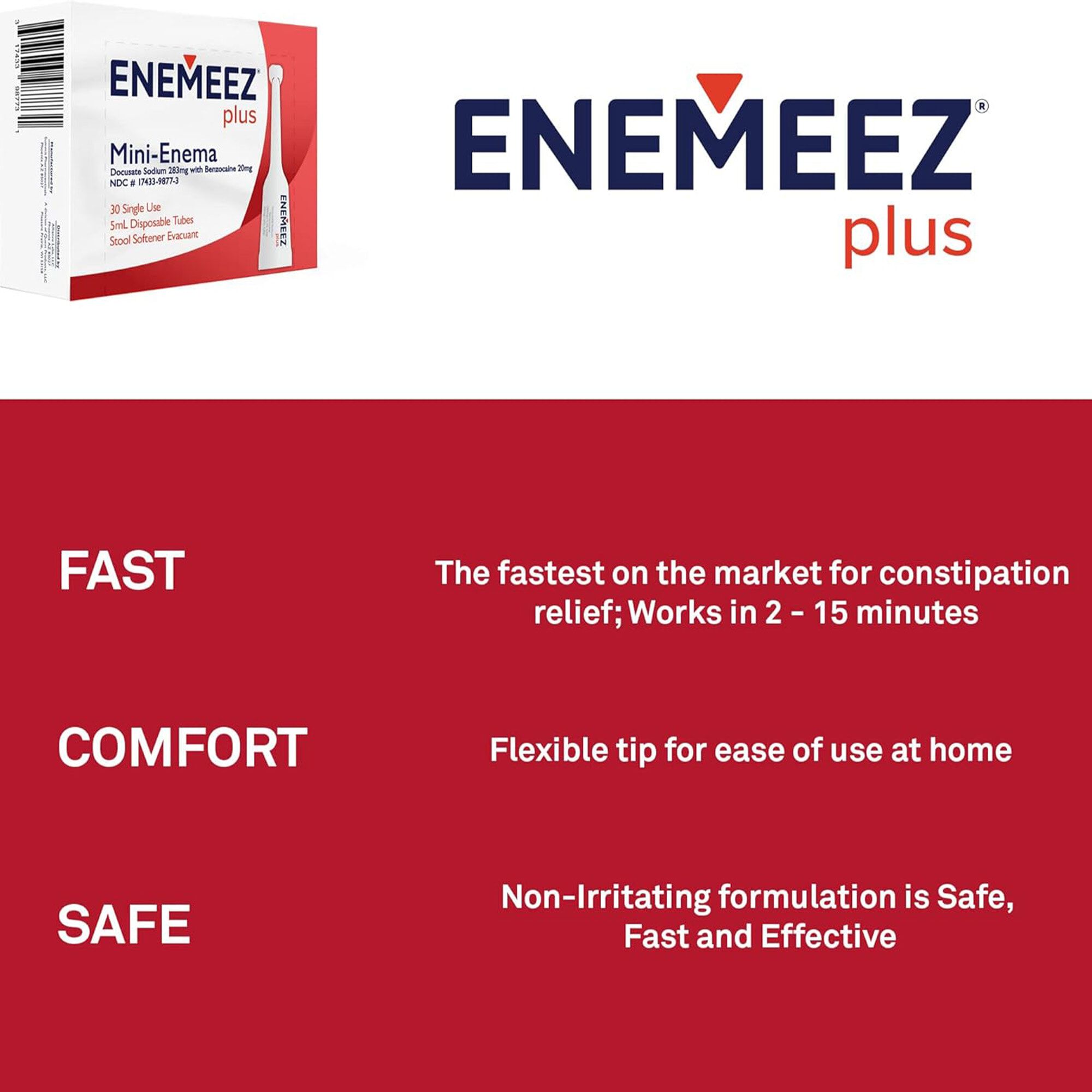 ENEMEEZ®  Mini-Enema Docusate Sodium 283 mg, 30 ct., , large