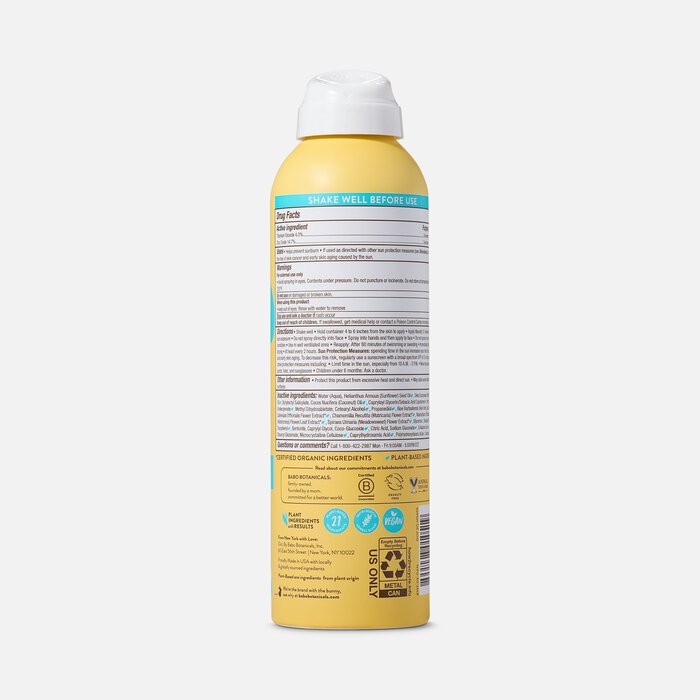 Babo Botanicals Super Shield Mineral Sunscreen Spray, SPF 50, 6 fl oz., , large