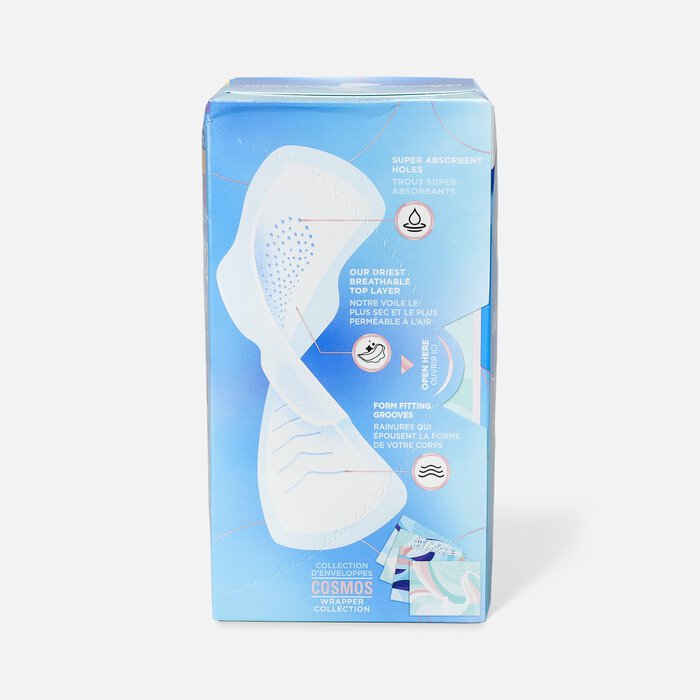 Always Infinity FlexFoam Pads for Women Size 3 Extra Heavy Flow Absorbency, with Wings Unscented, 28 ct., , large