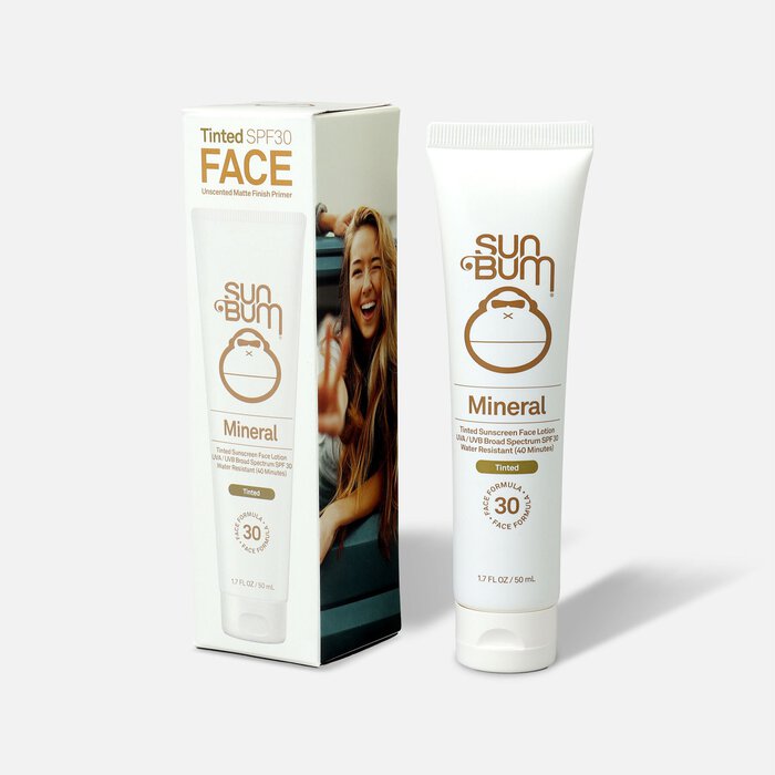 Sun Bum SPF 30 Mineral Sunscreen Tinted Face Lotion, 1.7 oz., , large