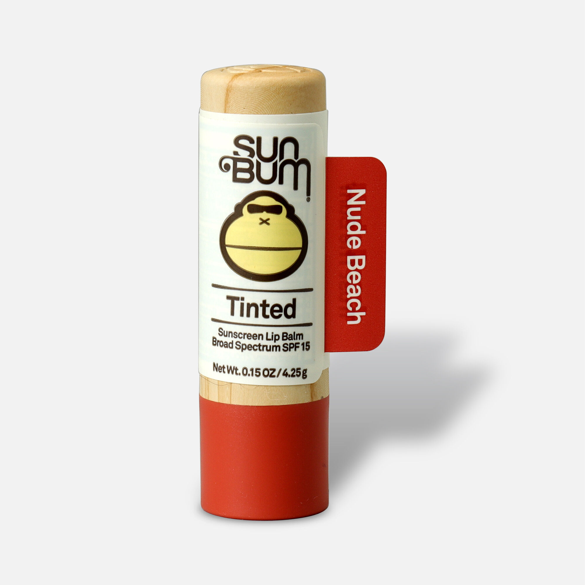Sun Bum SPF 15 Tinted Lip Balm, Nude Beach, .15 oz., Nude Beach, large