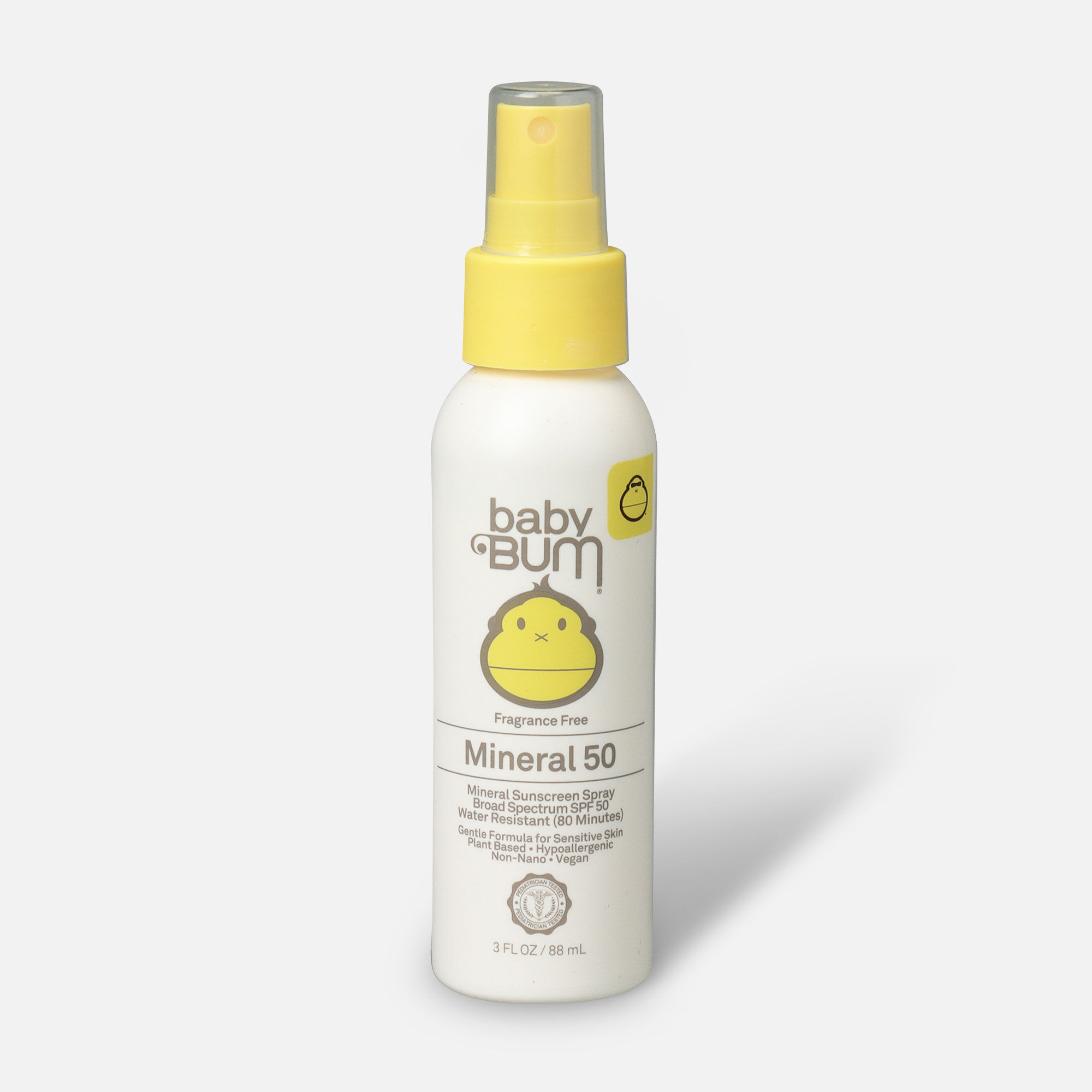 Baby Bum Mineral SPF 50 Sunscreen Spray-Fragrance Free, 3 oz., , large