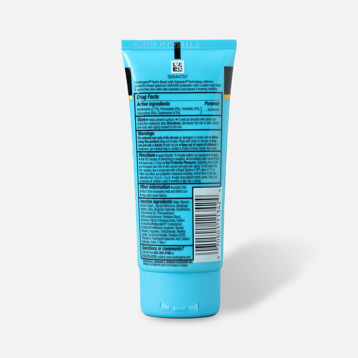 Neutrogena Hydro Boost Water Gel Moisturizing Sunscreen Lotion, SPF 50, 3 fl oz., , large